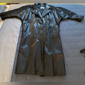Vintage Leather Trench Coat